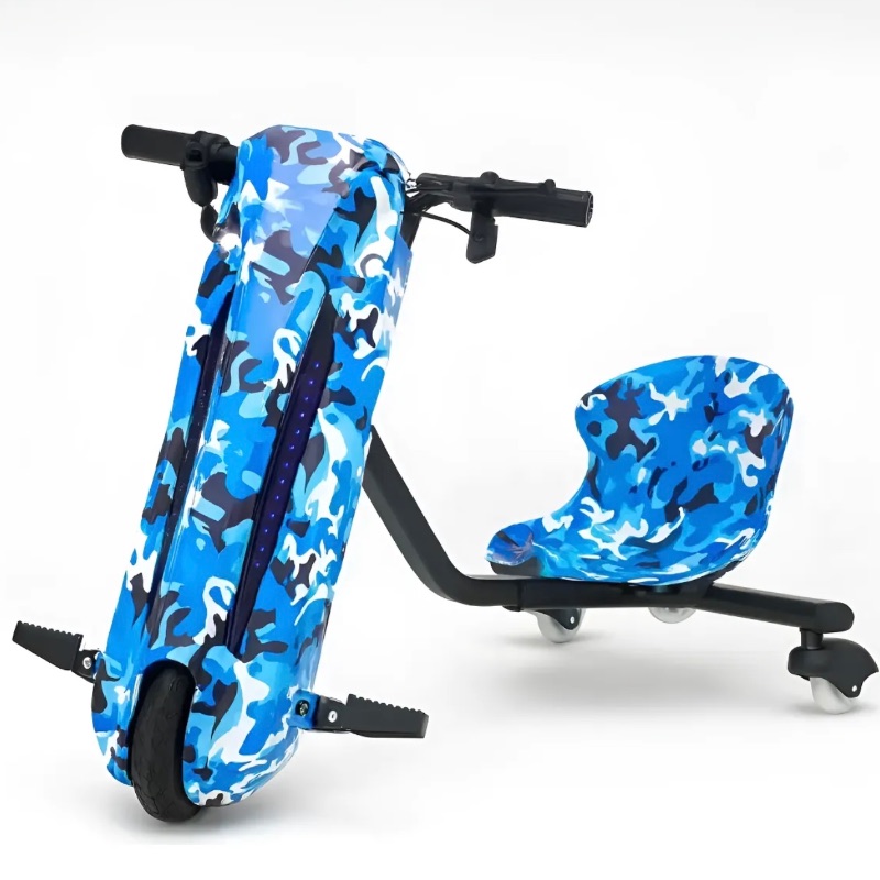 Triciclo Drift MegaVolt MV Drift Azul Camuflado